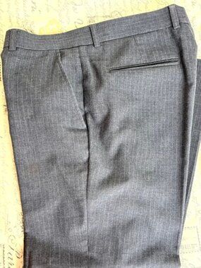 Topmost Medium Gray Pinstriped Slacks